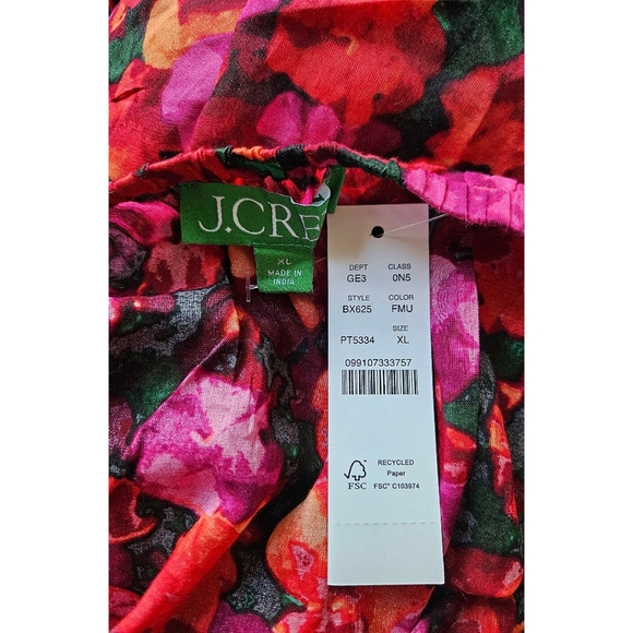 J.Crew Empire-waist cotton voile dress in floral - Picture 7 of 8
